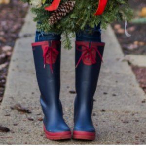 SEARCHING for Tretorn Navy and Red rain boots